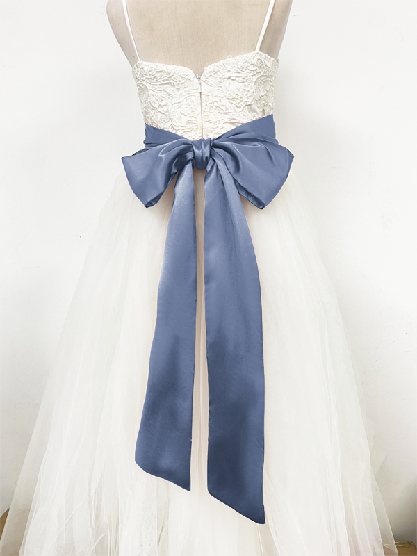 Girls Satin Tie Back Belt