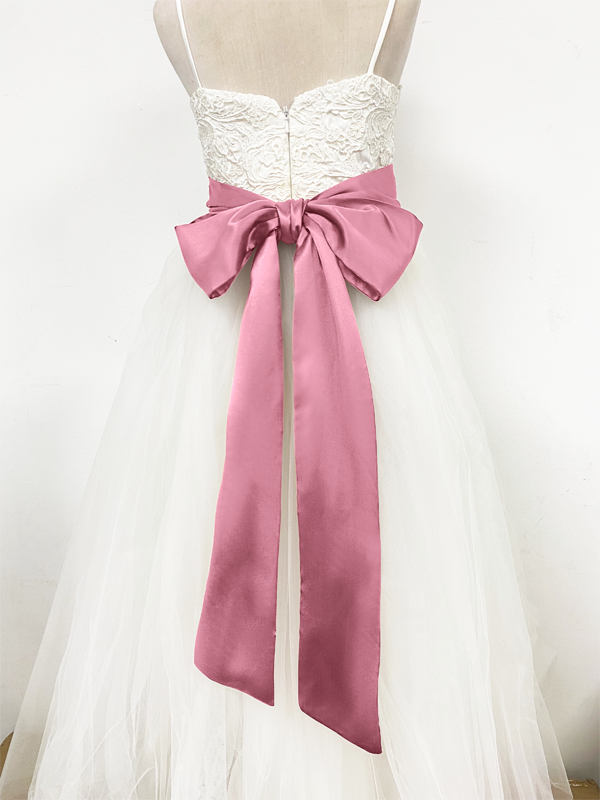 Girls Satin Tie Back Belt