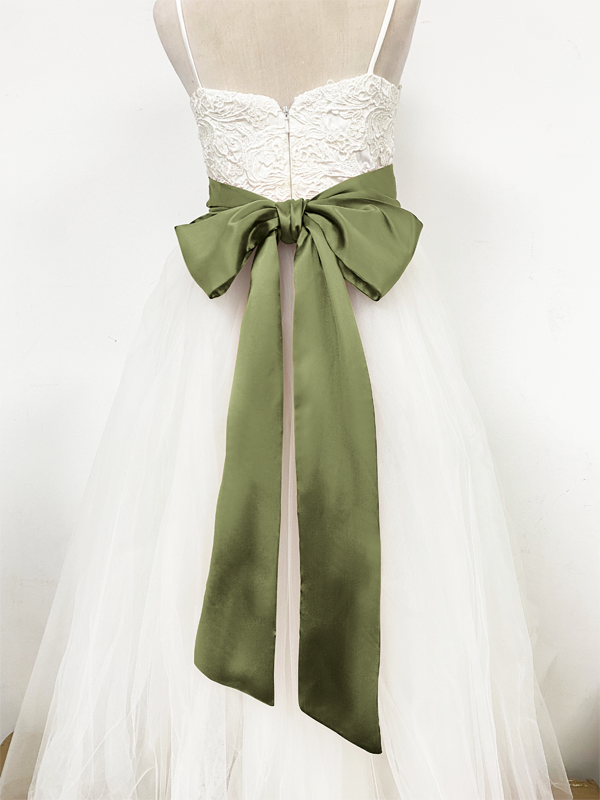 Girls Satin Tie Back Belt