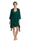 Women's 3/4 Sleeves Bride Bridesmaid Robes Silk Like Short Wedding Robes
