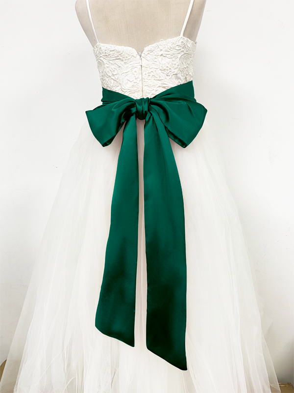 Girls Satin Tie Back Belt