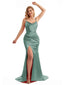 Eucalyptus Boho Stretchy Satin Bridesmaid Dress