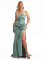 Eucalyptus Stretchy Satin Strapless Bridesmaid Dress