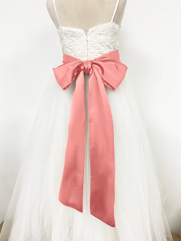 Girls Satin Tie Back Belt