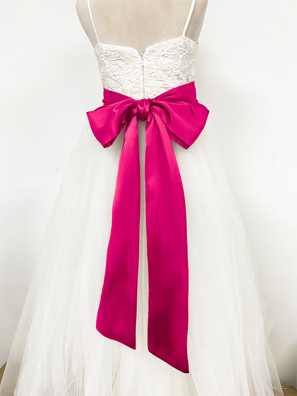 Girls Satin Tie Back Belt