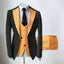 Gold Mens' formal Suits Slim Fit Notch Lapel suit 3 Pieces Suit CN493