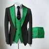 Green Mens' formal Suits Slim Fit Notch Lapel suit 3 Pieces Suit CN494