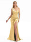 Summer Mermaid One Shoulder Satin Bridesmaid Dresses