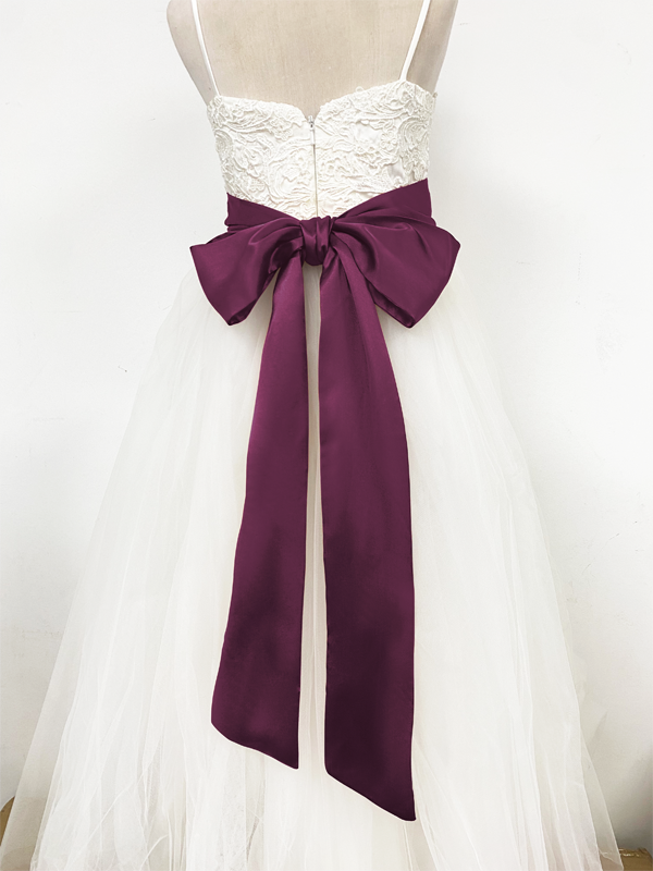 Girls Satin Tie Back Belt