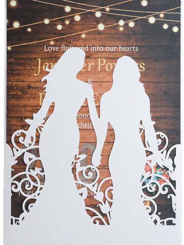 Wedding Girl Invitation Card Homosexuality Greeting Card Invitation Letter, HK-409