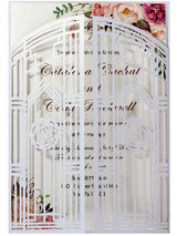 Greeting Card Wedding Invitation Letter,Hollow Out Business Invitation Letter, HK-340