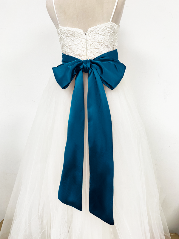 Girls Satin Tie Back Belt