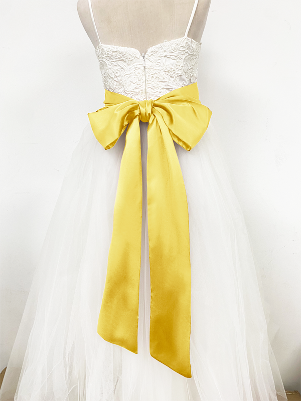 Girls Satin Tie Back Belt