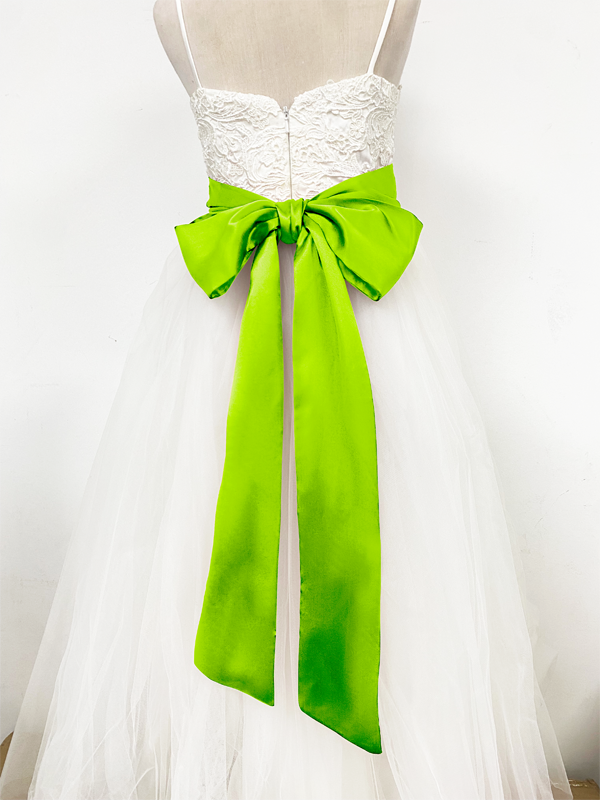 Girls Satin Tie Back Belt