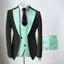 Mint Green Mens' formal Suits Slim Fit Notch Lapel suit 3 Pieces Suit CN495
