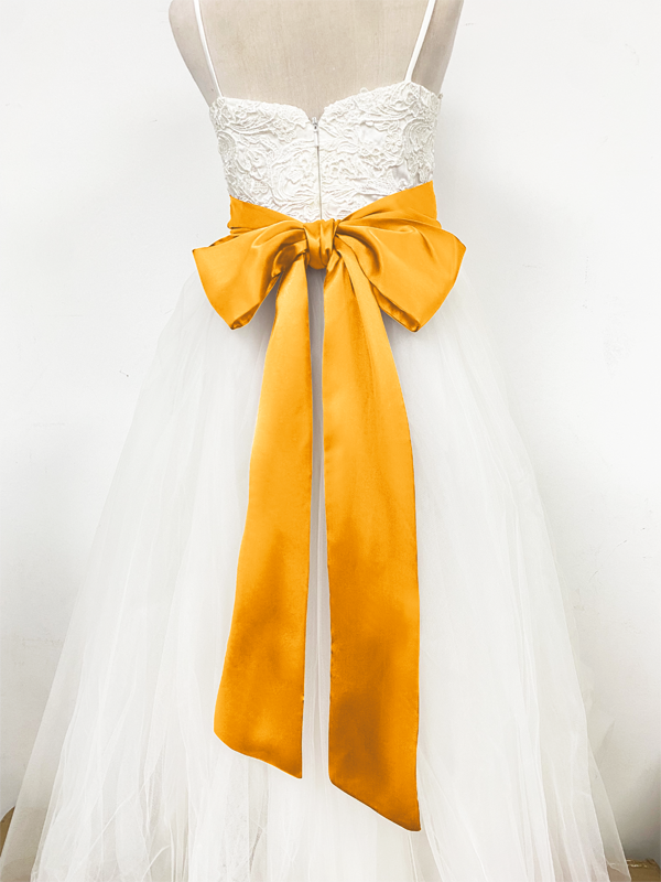 Girls Satin Tie Back Belt