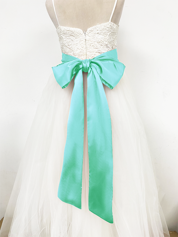 Girls Satin Tie Back Belt