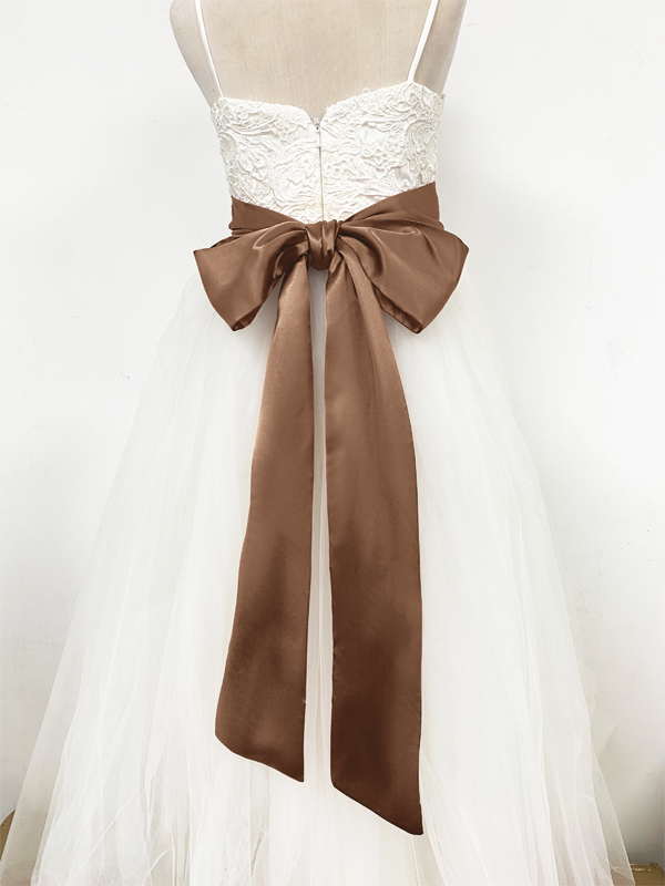 Girls Satin Tie Back Belt