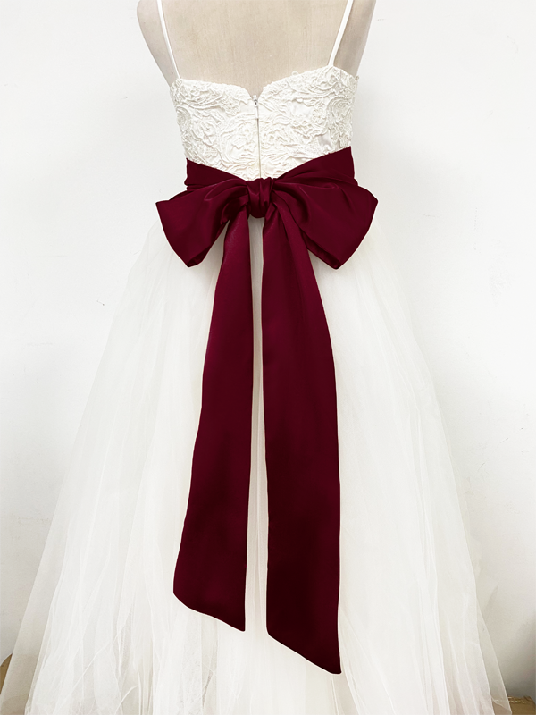 Girls Satin Tie Back Belt