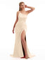 One-Shoulder Classic Mermaid Satin Bridesmaid Dress