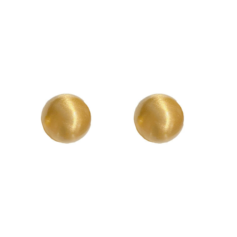 Simple Metal Round Earrings For Women