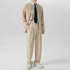 Casual Champagne Business men's Trousers 2 Piece Suit