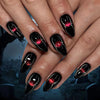 Halloween Wearable Nail Art Stickers Ghost Nail Decals Horror Ghost Long