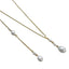 Bridal Wedding Pearl Necklace With Tassel Back Chain