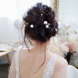 18pc Gold Pearl Hairpin U-shaped Hair Forks CN59