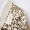 Men's Floral Tuxedo Jacket Embroidery Sequin 3 Color CN444