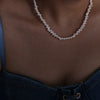 Elegant Pearl Titanium Steel Gold-plated Necklace