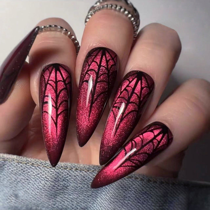 Halloween Wearable Nail Art Stickers Ghost Nail Decals Horror Ghost Long