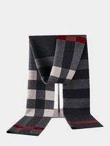 New scarf for men Winter new versatile shawl warm high-end plaid wool scarf for men and women
