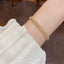 New Full Diamond Geometric Bracelet  Simple