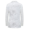 Men's Slim Fit Tuxedo Jacket Embroidery Sequin Jacket 2 Color CN454
