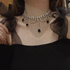 Retro Pearl Choker Necklace French Temperament Clavicle Chain CN136