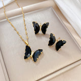 Flash Diamond Tassel Luxury Dress Accessories Dinner Clavicle Necklace Earring CN369