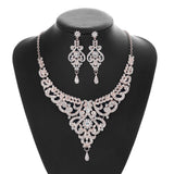 New Pearl Set NecklaceEarrings Two-piece Set for Women's Wedding Party CN35
