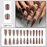 Rhinestone Nails Bling Wedding Press On Nails With Design For Women And Girls