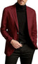 Casual Burgundy Business men's Trousers 2 Piece Suit