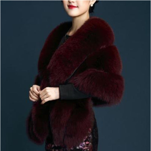 Winter Versatile Double-sided Cold-proof Thickened Warm Shawl Women's Scarf CN381