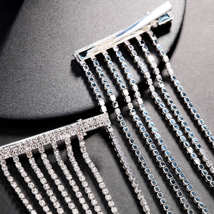 Multi-layer Hair Chain Female High-quality Elegant Bridal Headdress Rhinestone Hairpin CN32