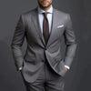 Elegant men's plus-size collar suit 2 piece Single Row Suit