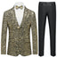 Men's Gold and Sliver Sequin Stage Dinner Jacket 2 Color CN451