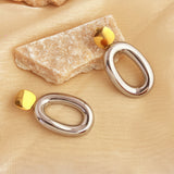 Stainless Gold Silver Color Matching Earrings