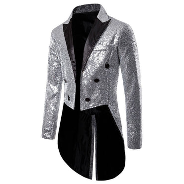 Men Suit Tuxedo Banquet Sequined Men Coat
