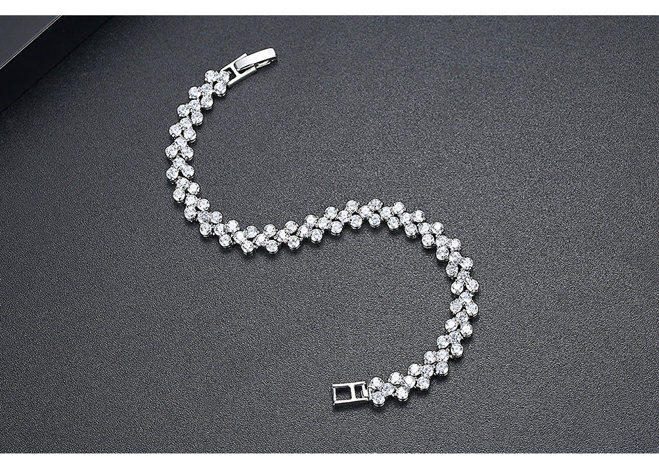 Shining Roman Bracelet New Girl Studded Exquisite Jewelry CN61