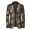 Gold Silver 1 Piece Men's Suit Sequin Jacket