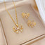 Flash Diamond Tassel Luxury Dress Accessories Dinner Clavicle Necklace Earring CN374