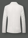 Ivory Net hole Suit Jacket Casual Banquet Coat Suit Long Sleeves Suit Single Jacket
